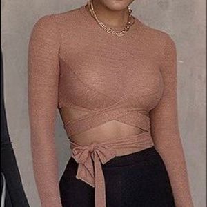 Pecan Wrapped Top - NWT